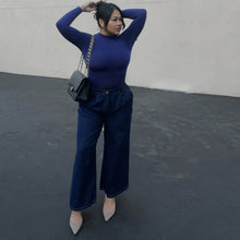 Load image into Gallery viewer, Pinsy L/S Butter Sculpt in Midnight Navy
