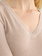 Load image into Gallery viewer, Margaret O&#39;Leary Waffle V-Neck
